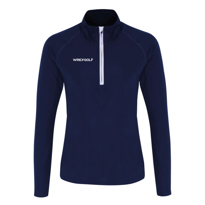 WOMENS Long Sleeved Polyester 1/4 Zip Top Thumbnail